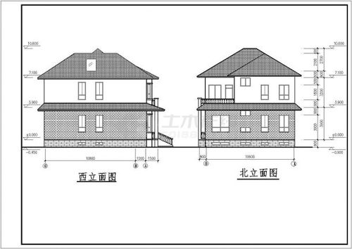 某地16套不同类型别墅框架结构建筑设计施工或方案图