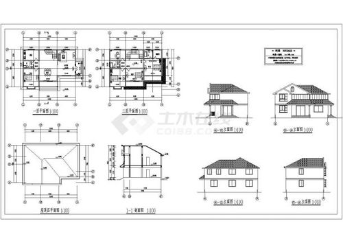 某地最新乡村别墅建筑结构设计施工图