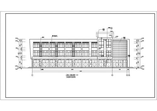 某地三层框架结构商铺建筑设计施工图纸